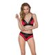 Трусики с широкой резинкой и кружевом Passion PS001 PANTIES S, red-black
