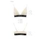 Эластичный топ с кружевом Passion PS001 TOP M, ecru