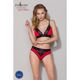 Эластичный топ с кружевом Passion PS001 TOP L, red-black