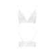 Эластичный топ с кружевом Passion PS001 TOP L, white