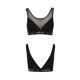 Топ с прозрачной вставкой Passion PS002 TOP XL, black