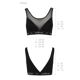 Топ с прозрачной вставкой Passion PS002 TOP XL, black
