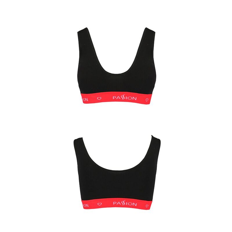 Спортивный топ на широких бретелях Passion PS003 TOP S, black