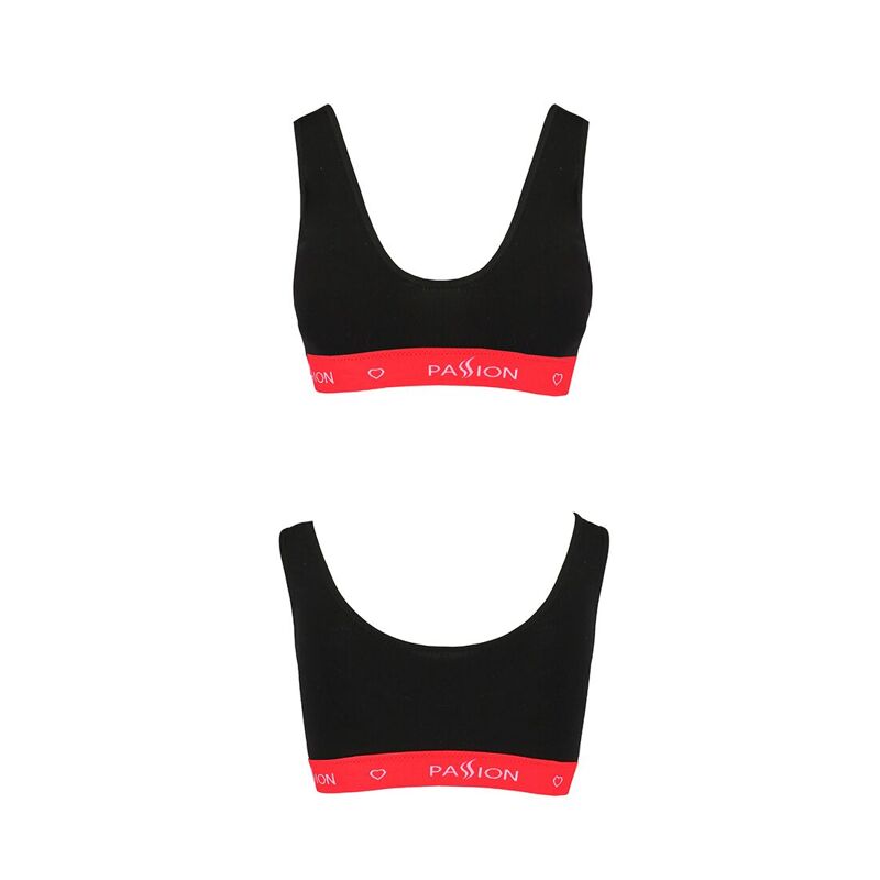 Спортивный топ на широких бретелях Passion PS003 TOP XL, black