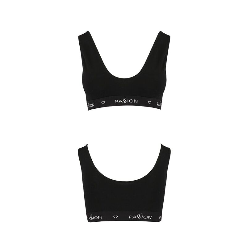Спортивный топ с широкой резинкой Passion PS004 TOP M, black