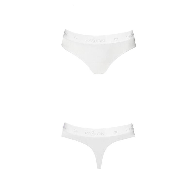 Трусики-бразилиана из хлопка Passion PS005 PANTIES S, white