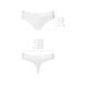 Трусики-бразилиана из хлопка Passion PS005 PANTIES S, white