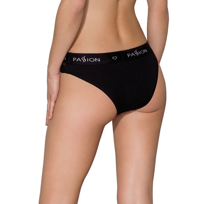 Трусики с прозрачной вставкой Passion PS006 PANTIES L, black