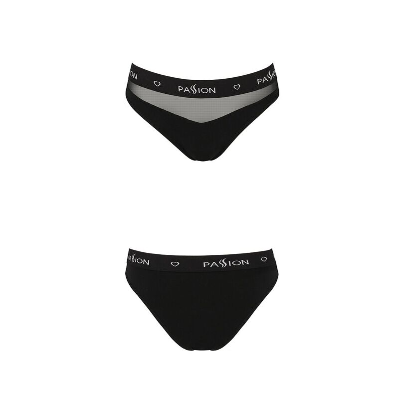 Трусики с прозрачной вставкой Passion PS006 PANTIES M, black