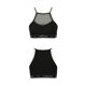 Спортивный топ с прозрачной вставкой Passion PS006 TOP L, black