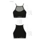 Спортивный топ с прозрачной вставкой Passion PS006 TOP L, black