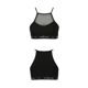 Спортивный топ с прозрачной вставкой Passion PS006 TOP S, black