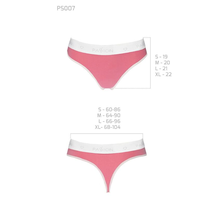 Спортивные трусики-стринги Passion PS007 PANTIES S, pink