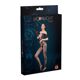 Бодистокинг с доступом Moonlight Model 10 XS-L Black, имитация шнуровки, цветочный декор, открытые п