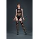 Комплект: боди и чулки Moonlight Model 16 XS-L Black, имитация топа и трусиков