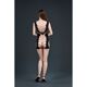 Откровенное мини-платье Moonlight Model 18 XS-L Black, со вставками из крупной сетки
