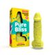 Крафтовое мыло-член с присоской Pure Bliss BIG Yellow, натуральное