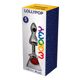 Металлическая анальная пробка Wooomy Lollypop Double Ball Metal Plug Red S диам. 2,8 см, длина 8,5см