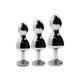 Металлическая анальная пробка Wooomy Lollypop Double Ball Metal Plug Red S диам. 2,8 см, длина 8,5см