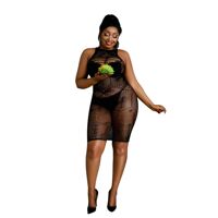 Сукня-бодістокінг Moonlight Plus Model 06 XL-XXXL Black Сукня-бодістокінг Moonlight Plus Model 06 XL-XXXL Black