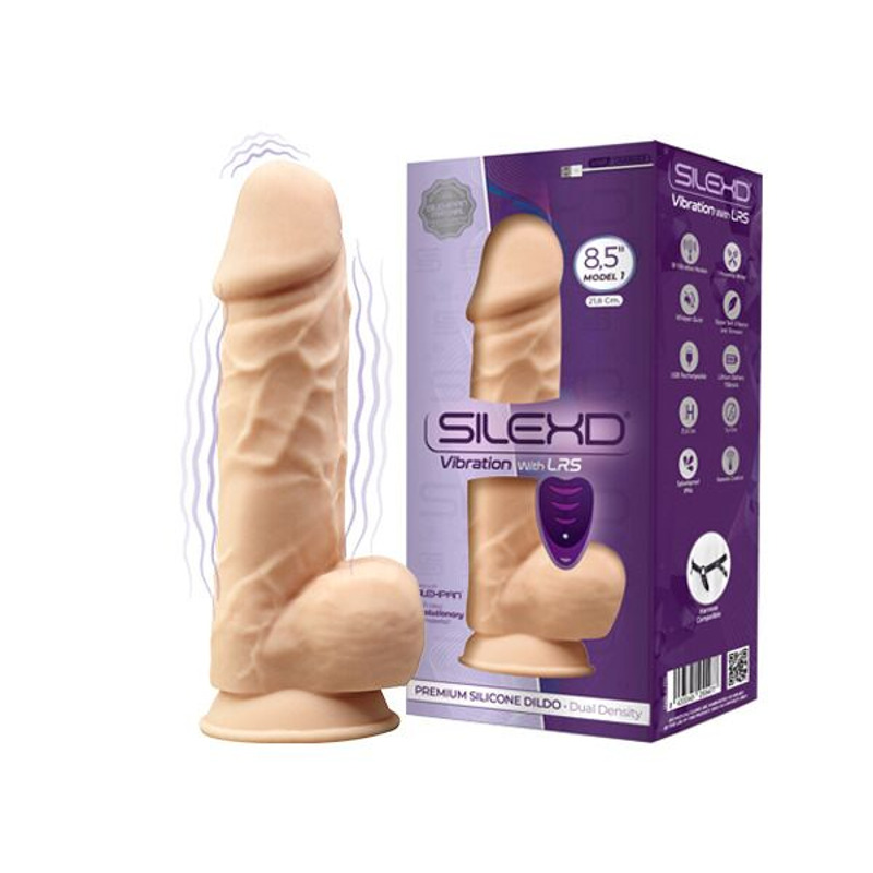 Фаллоимитатор с вибрацией SilexD Norman Vibro Flesh (Model 1 size 8,5") + LRS, диаметр 5 см Фаллоимитатор с вибрацией SilexD Norman Vibro Flesh (Model 1 size 8,5") + LRS, диаметр 5 см