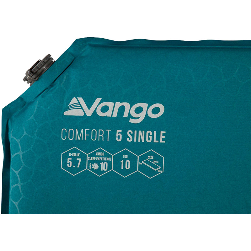 Килимок самонадувний Vango Comfort 5 Single Bondi Blue (SMQCOMFORB36A11) Килимок самонадувний Vango Comfort 5 Single Bondi Blue (SMQCOMFORB36A11)