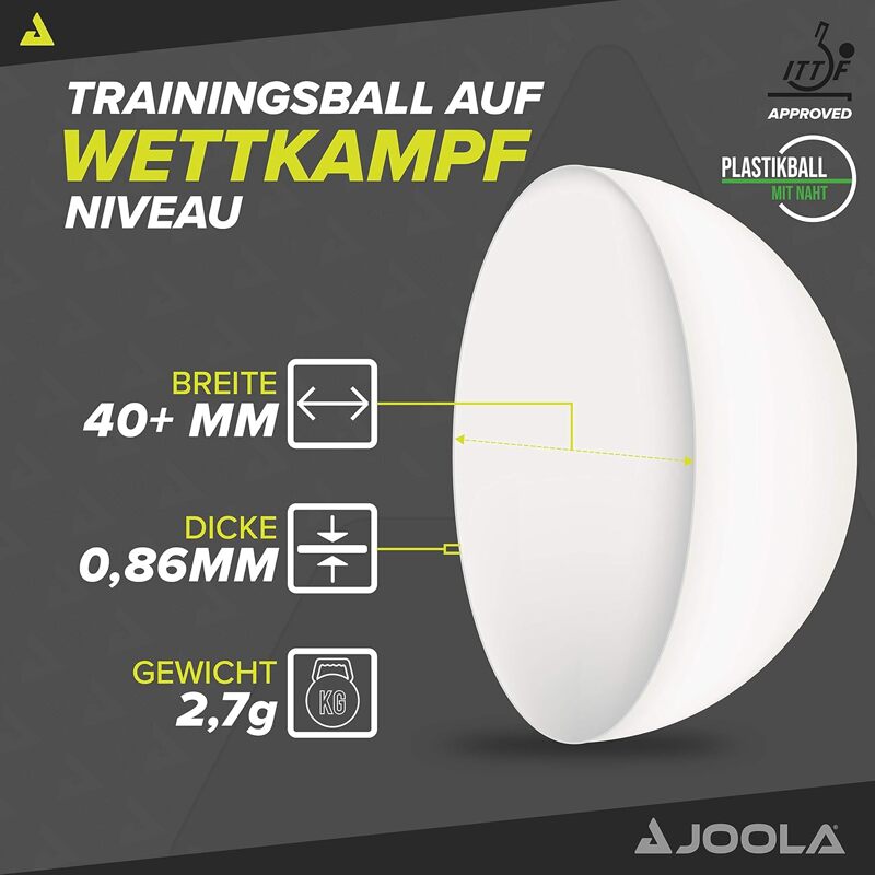 М'ячі для настільного тенісу Joola Magic ABS 40+ White 72 шт (44216) М'ячі для настільного тенісу Joola Magic ABS 40+ White 72 шт (44216)