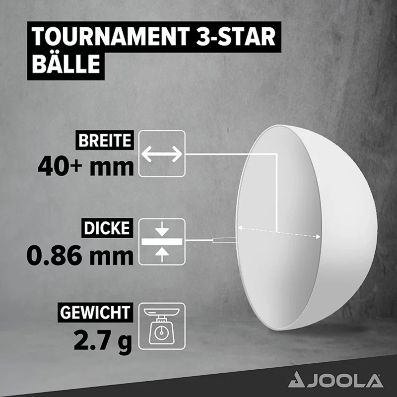 М'ячі для настільного тенісу Joola Tournament 40+ 12 шт (44322) М'ячі для настільного тенісу Joola Tournament 40+ 12 шт (44322)