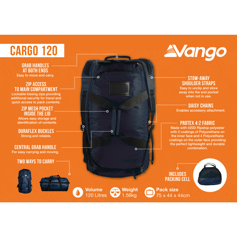 Сумка дорожня Vango Cargo 120 Moonlit Ocean (RUUCARGO0000001) Сумка дорожня Vango Cargo 120 Moonlit Ocean (RUUCARGO0000001)