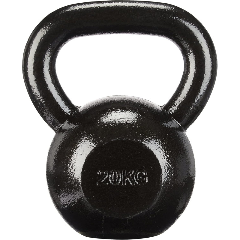 Гиря чавунна Toorx 20 кг з гумовою підставкою Black (KGV-20)