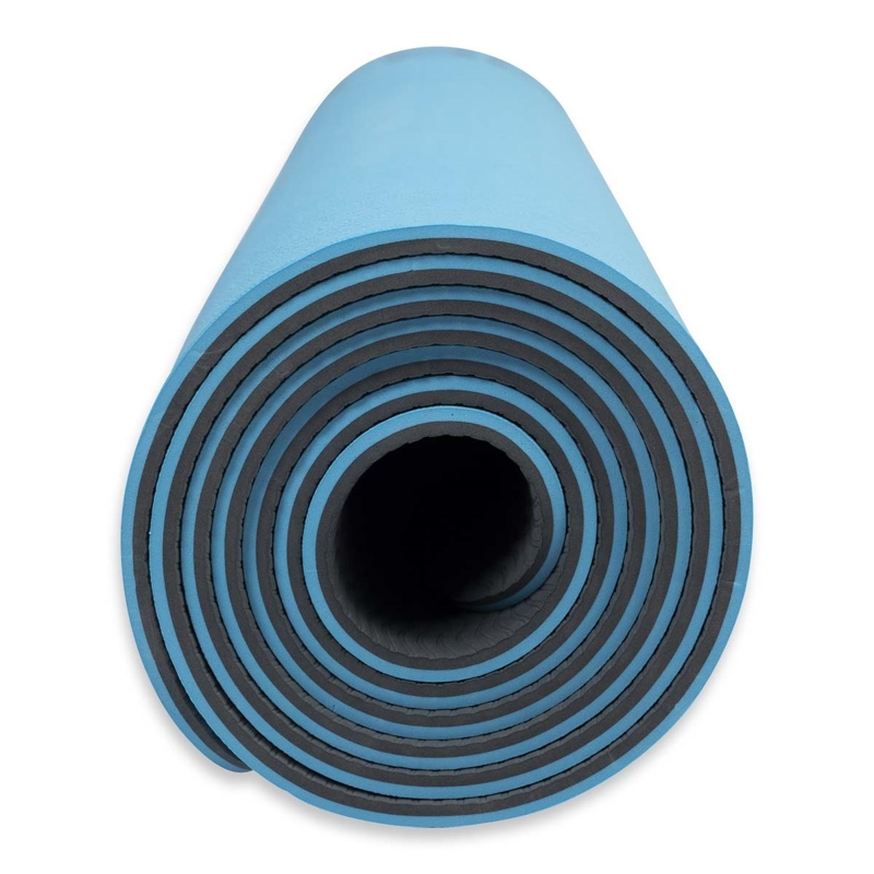 Килимок спортивний Toorx Yoga Professional TPE 183 х 60 х 0,6 см для йоги та фітнесу Burgundi/Perla (MAT-184)