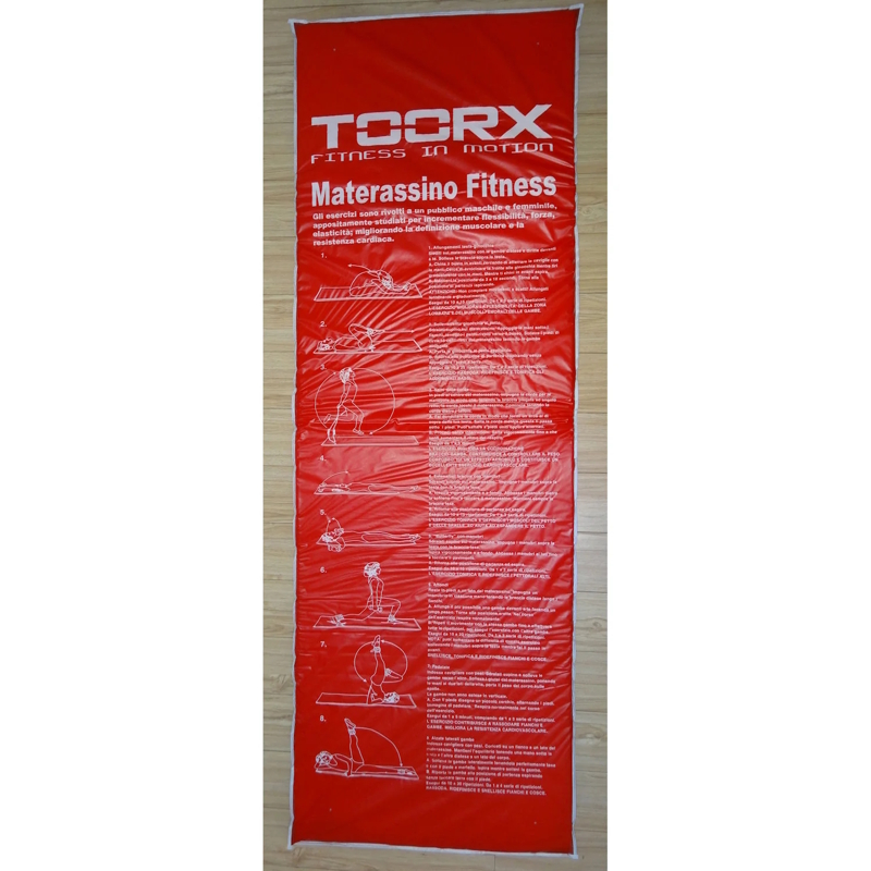 Килимок спортивний Toorx Padded Exercise 181 х 60 х 2,5 см з антиковзною поверхнею Blu/Rosso (MAT-GE)