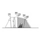 Намет чотиримісний Easy Camp Hidra 4 (120490)