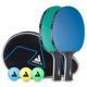 Набір для настільного тенісу Joola Duo Colorato 2 Bats 3 Balls (54914)