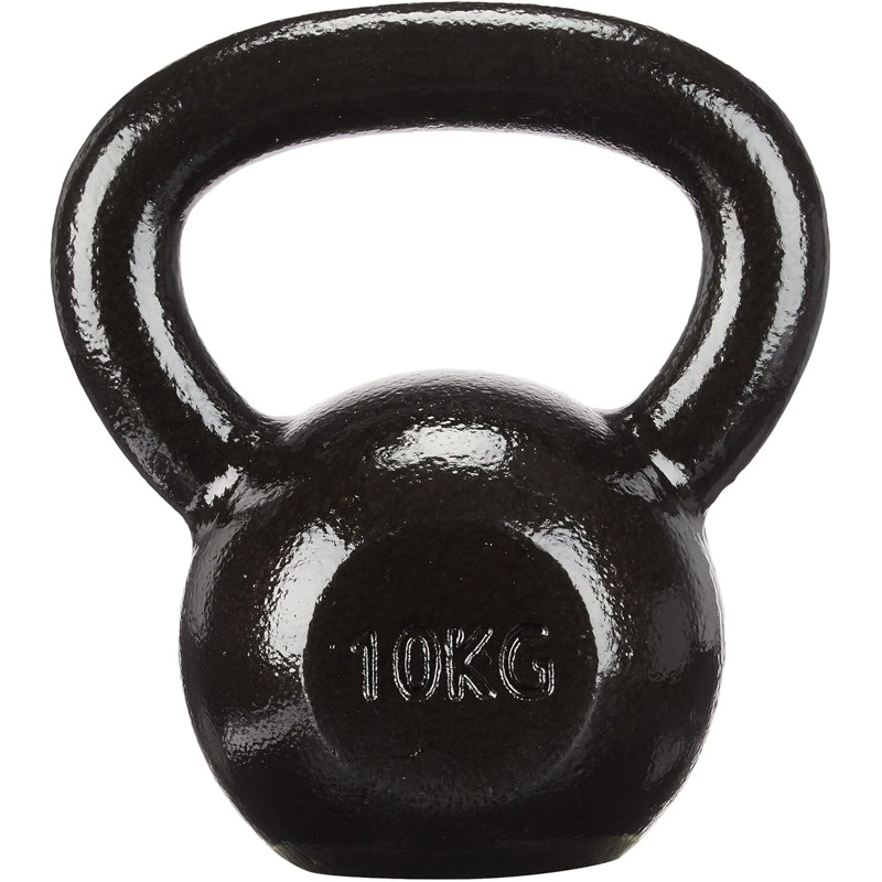 Гиря чавунна Toorx 10 кг з гумовою підставкою Black (KGV-10)