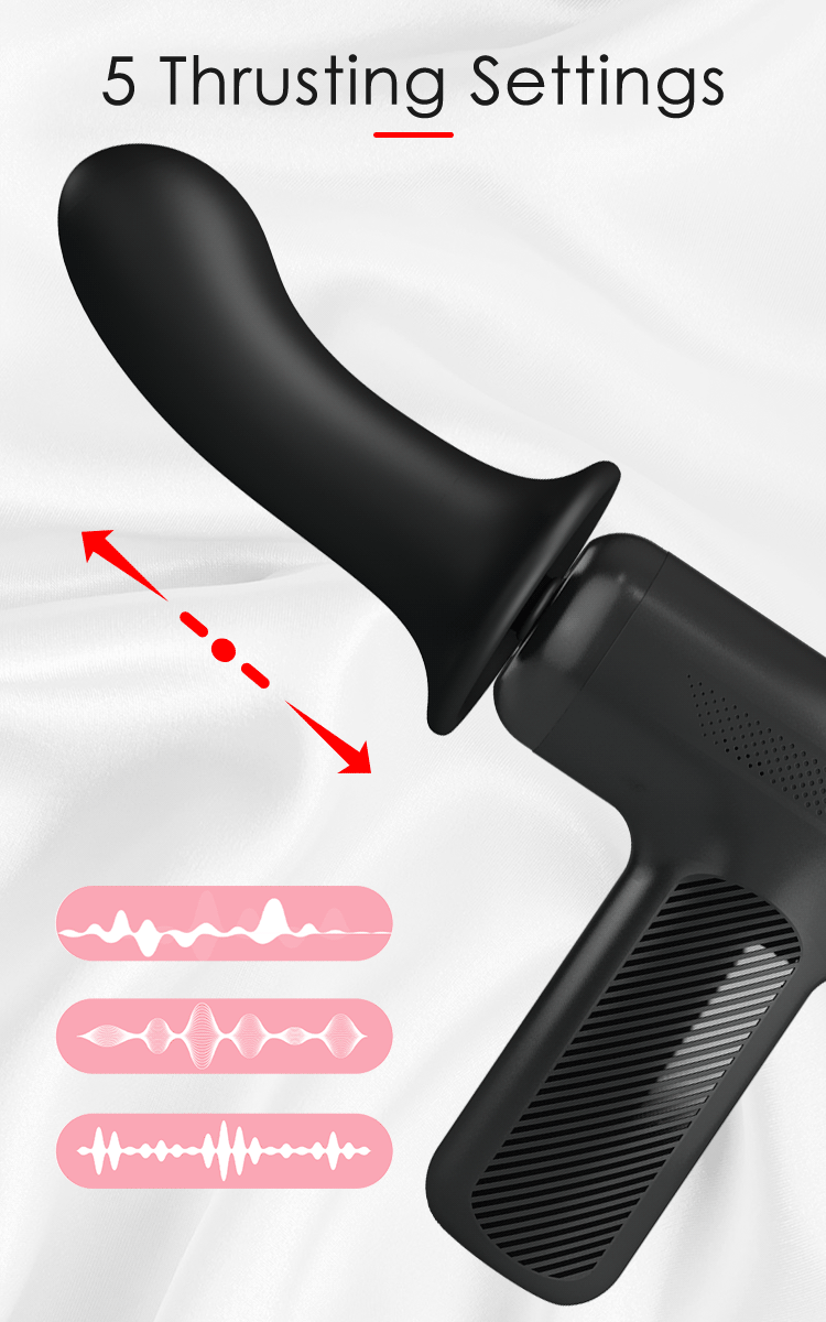 Вибромассажер пистолет Dj Doctor Massage Gun черный, 12.1 х 3.8 см