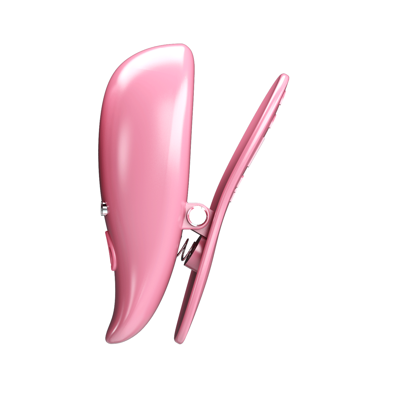 Вибростимуляторы-зажимы для сосков Pretty Love Leaf, розовые, 5.1 х 1.9 см