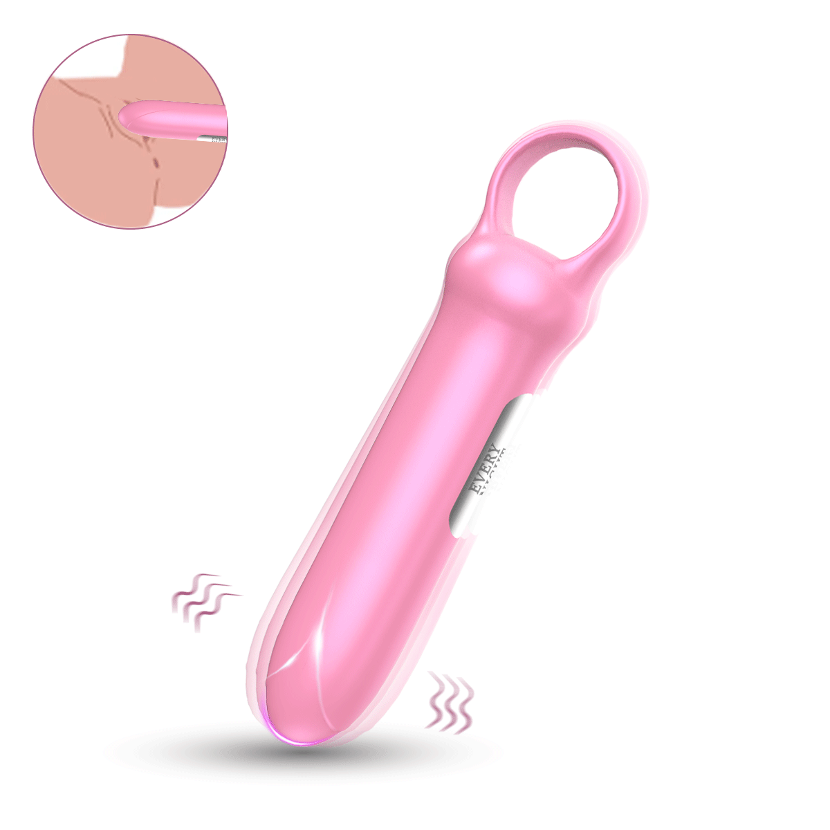 Мини-вибратор Every Night Toys Merry светло-розовый, 10 режимов вибрации