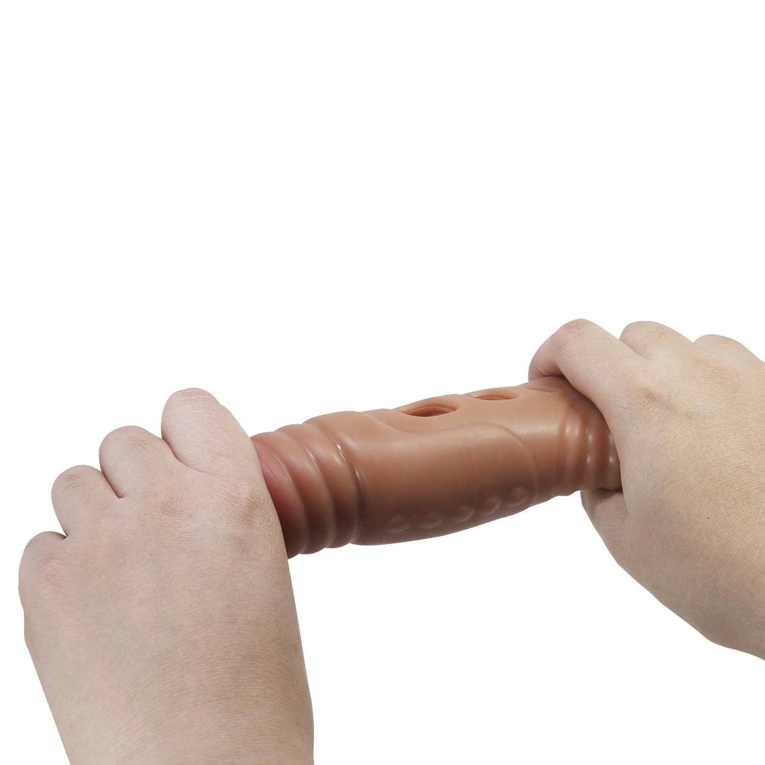 Удлиняющая вибронасадка на пенис Pretty Love Penis Sleeve, реалистичная, 22 х 5,5 см