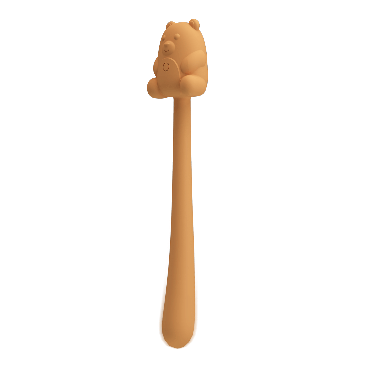 Мини-вибратор на палочке PRETTY LOVE Cute Bear гибкий, жёлтый, 13.3 х 1.2 см