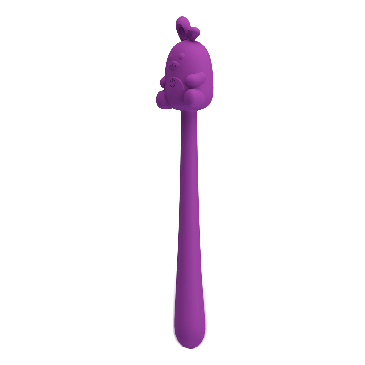 Мини-вибратор на палочке PRETTY LOVE Cute Bunny гибкий, фиолетовый, 14.2 х 1.8 см
